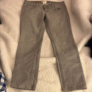 Women's Gray Low Rise Jeans